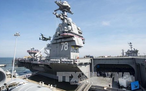 Công bố siêu tàu sân bay đắt nhất lịch sử: Ông Donald Trump tưng bừng khoe sức mạnh Mỹ
