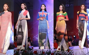 Đại sứ nước ngoài xúc động với hình ảnh quốc kỳ trên 56 tà áo dài Việt Nam