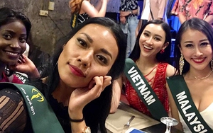 Hà Thu hát 'Colors of the wind' trong phần thi tài năng tại Miss Earth 2017