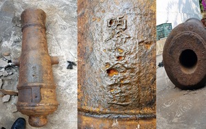 Cận cảnh súng thần công cổ 'Minh Mạng 18' tìm thấy ở đảo Quan Lạn, Quảng Ninh