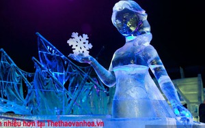 Ngắm công viên điêu khắc băng khổng lồ tại Chicago, Mỹ