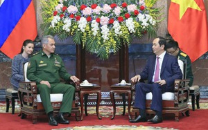Chủ tịch nước Trần Đại Quang tiếp Bộ trưởng Bộ Quốc phòng Liên bang Nga