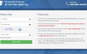 Điều chỉnh nguyện vọng đăng ký xét tuyển: Đăng nhập tài khoản thi THPT Quốc gia 2019