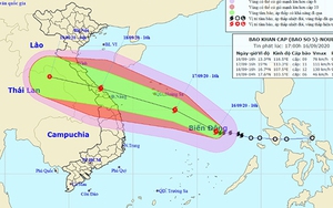 Bão số 5 giật cấp 11 và tiếp tục mạnh lên