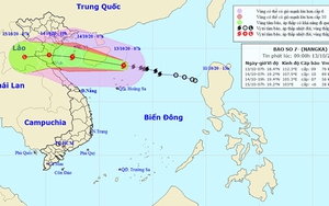 Tin bão khẩn cấp cơn bão số 7 trên Biển Đông