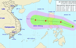 Áp thấp nhiệt đới khả năng mạnh lên thành bão tiến vào miền Trung