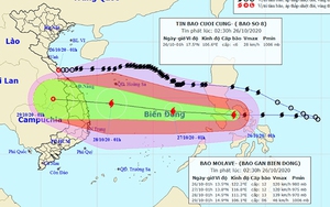 Ngày 27/10, bão số 9 sẽ mạnh lên cấp 13, giật cấp 16