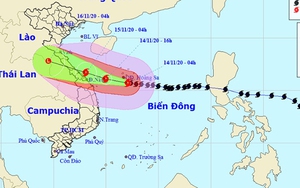 Bão số 13 đổ bộ từ Hà Tĩnh đến Quảng Nam ngày 15/11