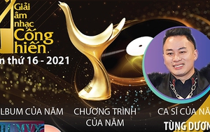 Infographics: Giải Âm nhạc Cống hiến lần thứ 16 - 2021