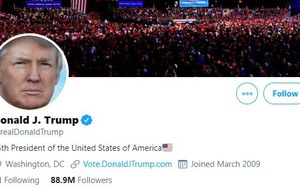 Twitter khóa tài khoản ông Donald Trump do lo ngại tiếp tục xảy ra bạo lực
