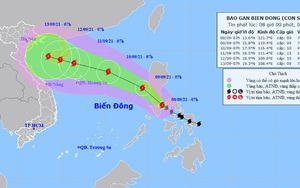 Quỹ đạo và cường độ bão Conson rất phức tạp, còn thay đổi nhiều