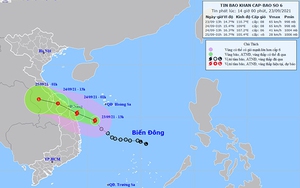Tin bão khẩn cấp cơn bão số 6