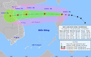 Bão Kompasu sẽ đi vào Biển Đông và tiếp tục mạnh thêm