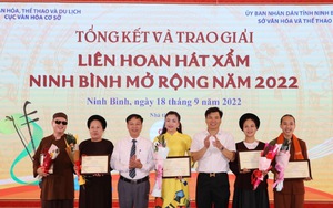 45 tiết mục xuất sắc được trao giải tại Liên hoan hát Xẩm Ninh Bình mở rộng năm 2022