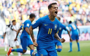 Video clip bàn thắng Brazil 2-0 Costa Rica: Coutinho và Neymar ghi bàn