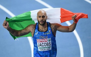 Marcell Jacobs của Ý bất ngờ giành HCV chạy 100m nam