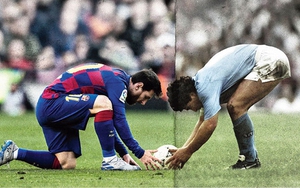 Video những pha bóng giống nhau đến kỳ lạ giữa Messi và Maradona gây sốt