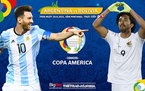 Kèo nhà cái. Soi kèo Argentina vs Bolivia. BĐTV trực tiếp Copa America 2021