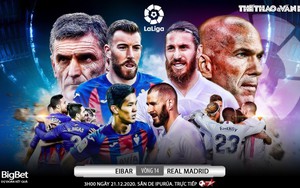 Soi kèo nhà cái Eibar vs Real Madrid. Trực tiếp vòng 14 La Liga