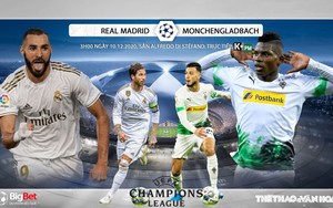 Soi kèo nhà cái Real Madrid vs Gladbach. Trực tiếp Cúp C1 châu Âu