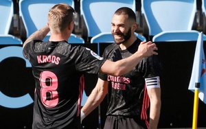 Celta Vigo 1-3 Real Madrid: Benzema tỏa sáng rực rỡ, Real Madrid tiến gần Atletico