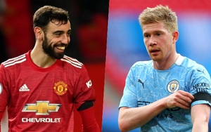 Bruno Fernandes sánh vai cùng De Bruyne trong đội hình tiêu biểu Ngoại hạng Anh