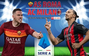 Soi kèo nhà cái Roma vs AC Milan. Nhận định, dự đoán bóng đá Serie A (2h45, 1/11)