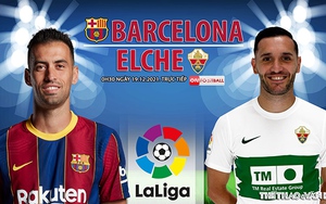 Soi kèo nhà cái Barcelona vs Elche. Nhận định, dự đoán bóng đá La Liga (0h30, 19/12)