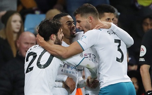 Aston Villa 1-2 Man City: Pep Guardiola ngắt mạch thắng của Gerrard