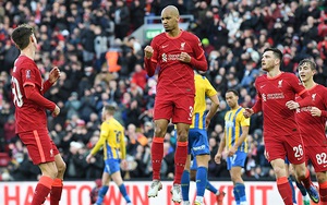 Liverpool 4-1 Shrewsbury: Fabinho lập cú đúp giúp Liverpool ngược dòng