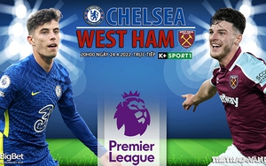 Soi kèo nhà cái Chelsea vs West Ham. Nhận định, dự đoán bóng đá Anh (20h00, 24/4)