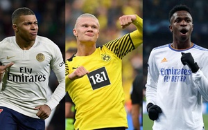 Mbappe, Haaland, Vinicius có tên trong đội hình đắt giá nhất thế giới