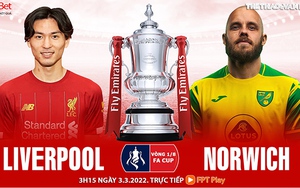 Soi kèo nhà cái Liverpool vs Norwich. Nhận định, dự đoán bóng đá FA Cup (3h15, 3/3)