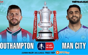 Soi kèo nhà cái Southampton vs Man City. Nhận định, dự đoán bóng đá FA Cup (22h00, 20/3)
