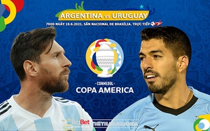 Kèo nhà cái Argentina vs Uruguay. Soi kèo bóng đá Copa America 2021. Trực tiếp BĐTV