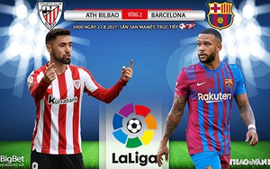 Soi kèo nhà cái Bilbao vs Barcelona. BĐTV trực tiếp bóng đá Tây Ban Nha (3h00, 22/8)