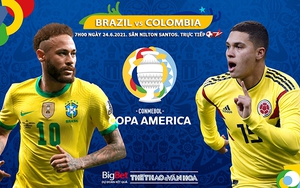 Kèo nhà cái. Soi kèo Brazil vs Colombia. BĐTV trực tiếp Copa America 2021