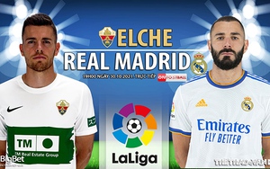 Soi kèo nhà cái Elche vs Real Madrid. Nhận định, dự đoán bóng đá La Liga (19h00, 30/10)