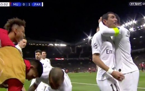 M.U 0-2 PSG: Di Maria ăn mừng quá khích, văng tục thẳng mặt CĐV M.U