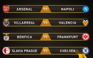 Kết quả Bốc thăm tứ kết Europa League: Đại chiến Arsenal vs Napoli, Chelsea đối đầu Slavia