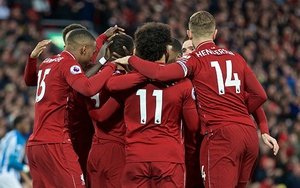 Liverpool 5-0 Huddersfield: Salah và Mane lập cú đúp, Liverpool tạm chiếm ngôi đầu