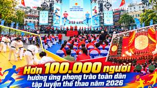 Hơn 100.000 người hưởng ứng phong trào toàn dân tập luyện thể thao năm 2026