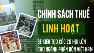 Chính sách thuế linh hoạt sẽ kiến tạo các cơ hội lớn cho ngành phân bón Việt Nam