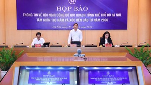 Ngày 29/6 sẽ diễn ra hội nghị công bố Quy hoạch tổng thể Thủ đô tầm nhìn 100 năm
