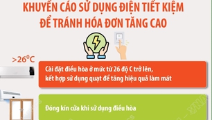 Khuyến cáo sử dụng điện tiết kiệm để tránh hóa đơn tăng cao