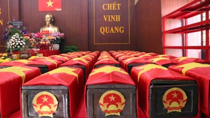 Đã quy tập được 100 hài cốt liệt sĩ tại Công viên Lê Thị Riêng