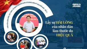 Lấy sự hài lòng của nhân dân làm thước đo hiệu quả