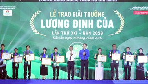 30 nhà nông trẻ nhận Giải thưởng Lương Định Của lần thứ XXI năm 2026