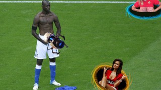 Thêm bộ ảnh "chế" độc đáo màn ăn mừng của Balotelli