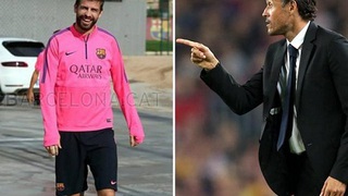 HLV Luis Enrique chán ngấy câu hỏi về Pique